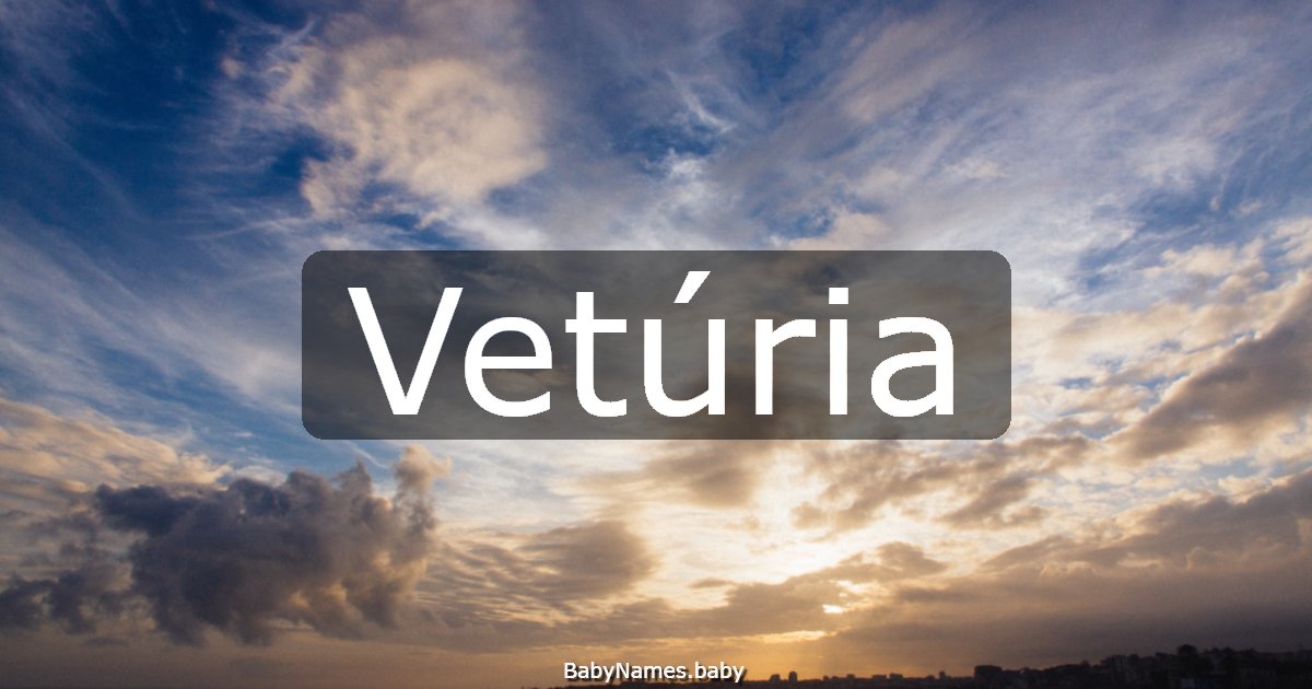Vetúria