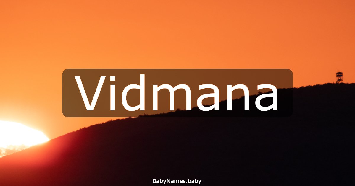 Vidmana