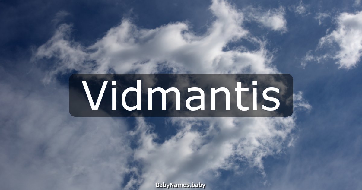 Vidmantis
