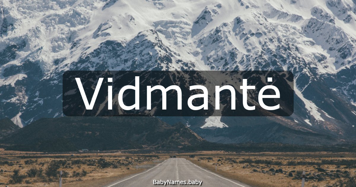 Vidmantė