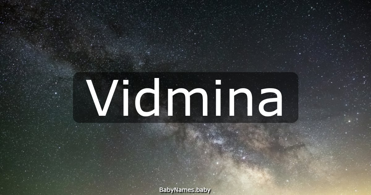 Vidmina