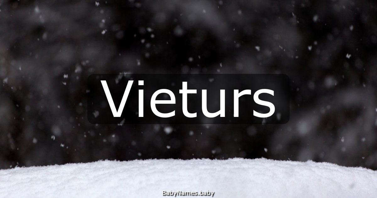 Vieturs