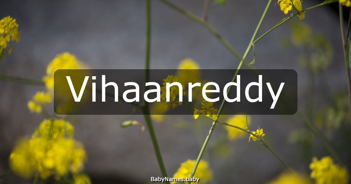 Vihaanreddy