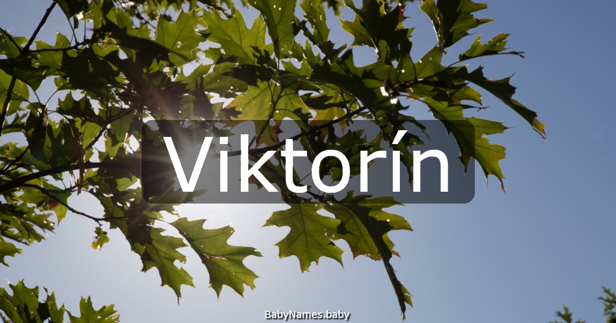 Viktorín