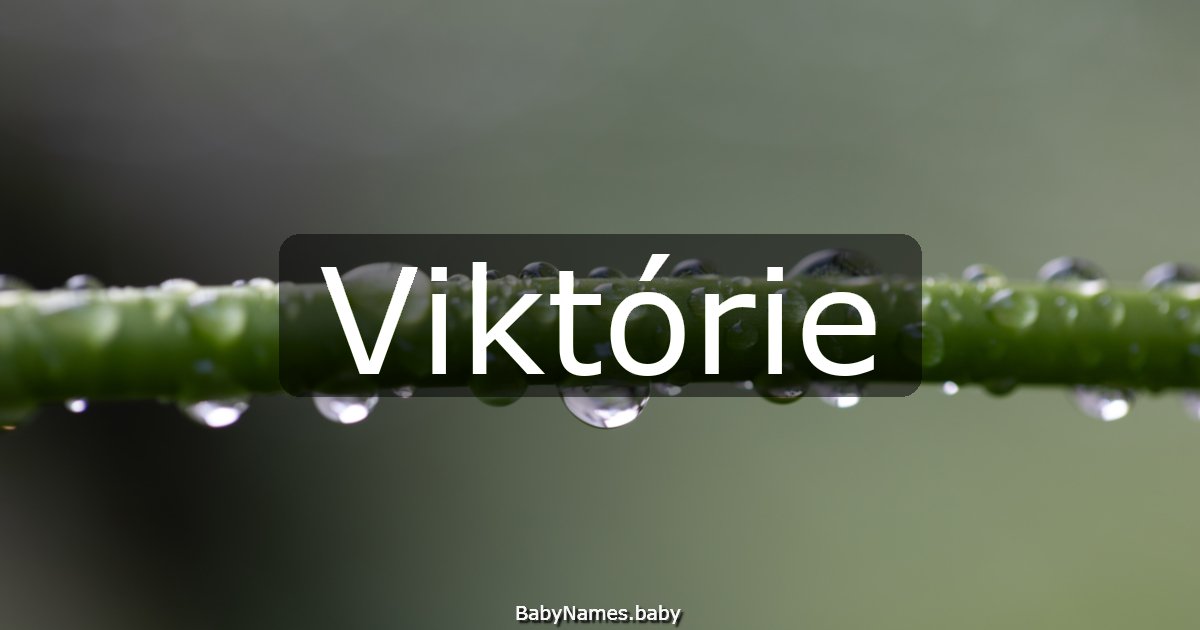 Viktórie