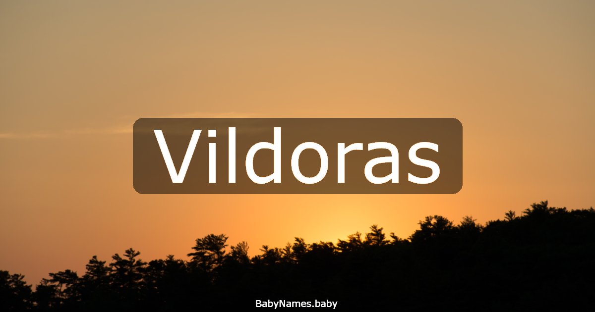 Vildoras