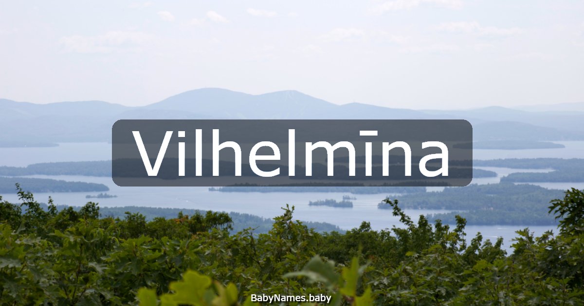 Vilhelmīna