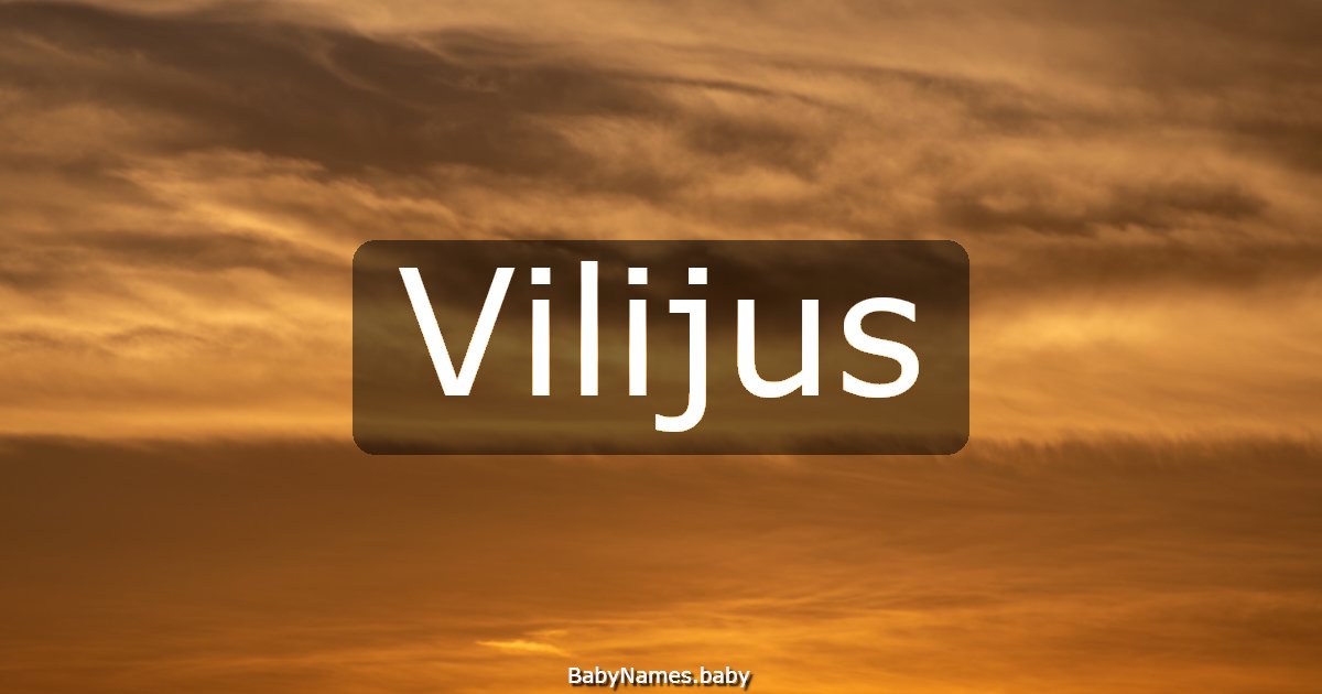 Vilijus