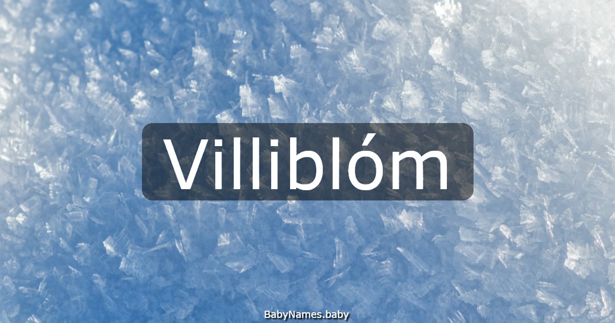 Villiblóm