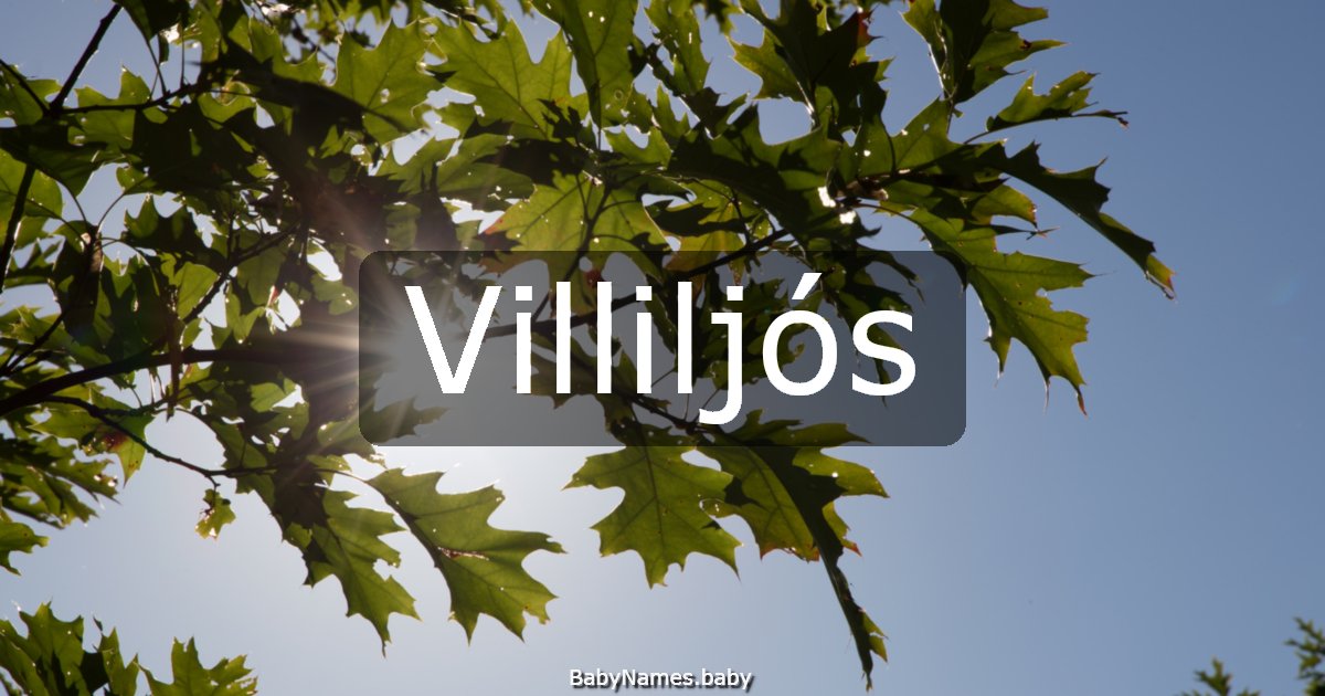 Villiljós