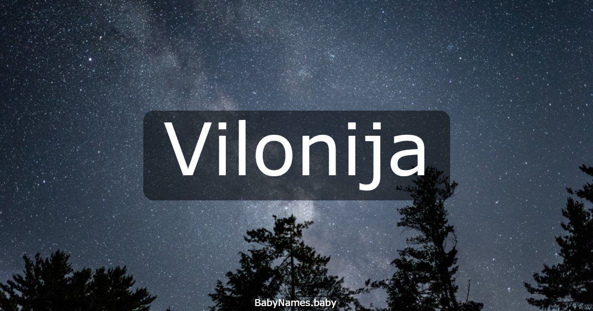 Vilonija