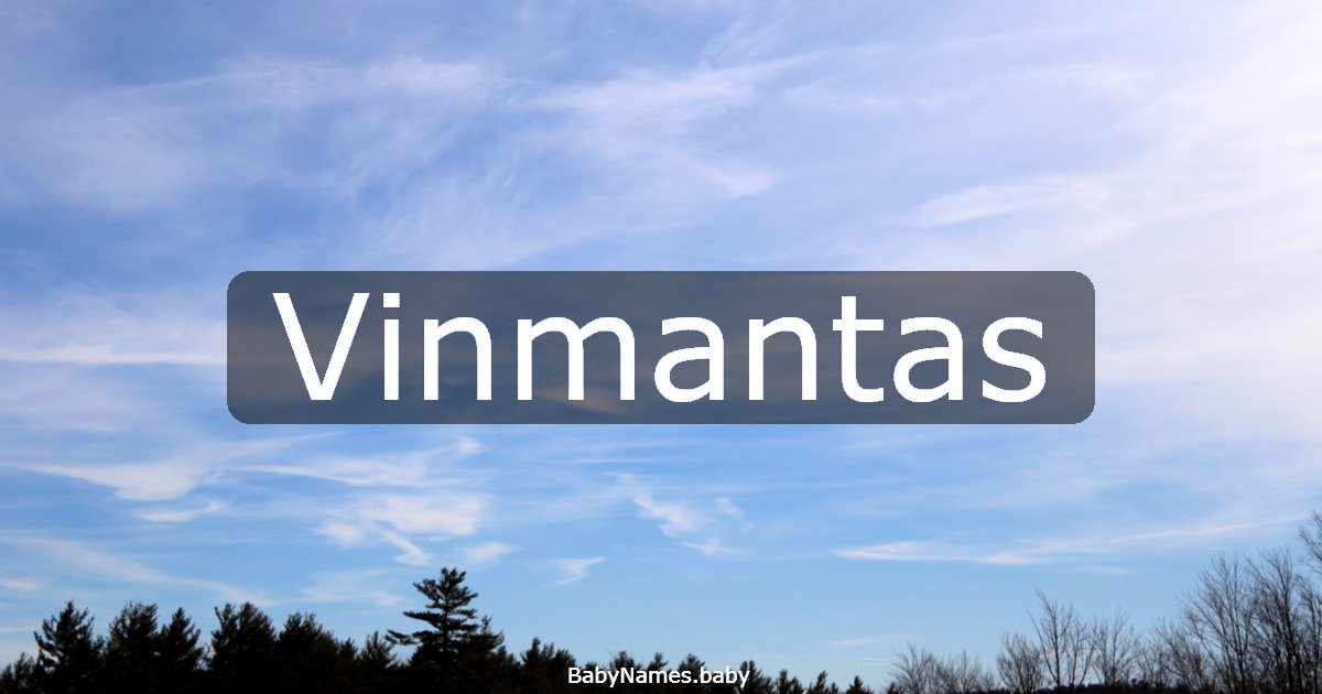 Vinmantas