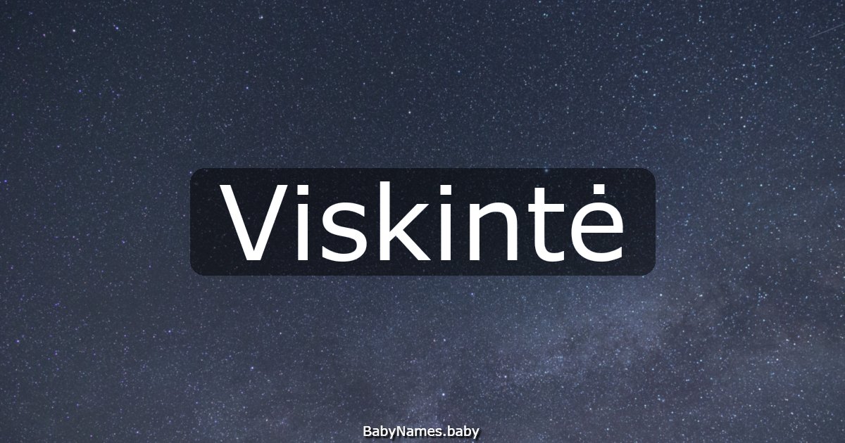 Viskintė