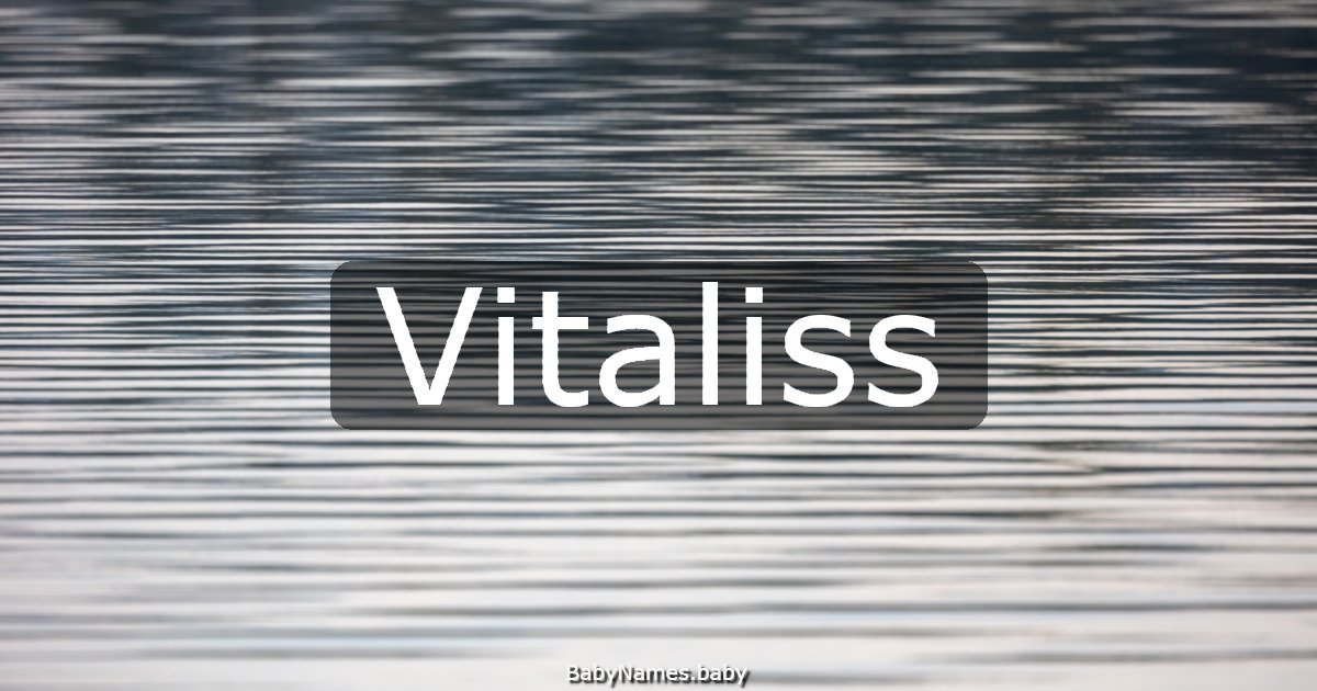 Vitaliss