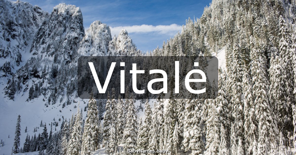 Vitalė