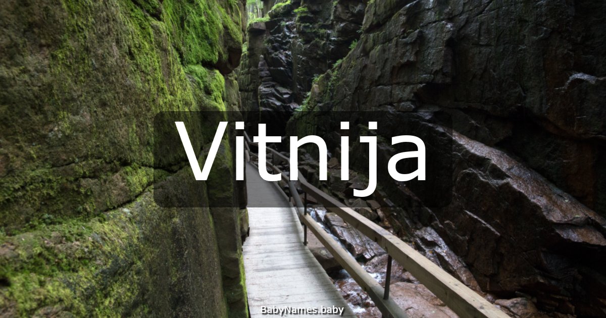 Vitnija