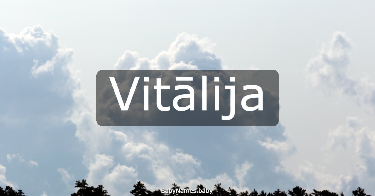 Vitālija