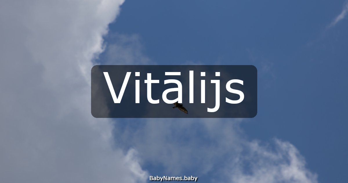 Vitālijs
