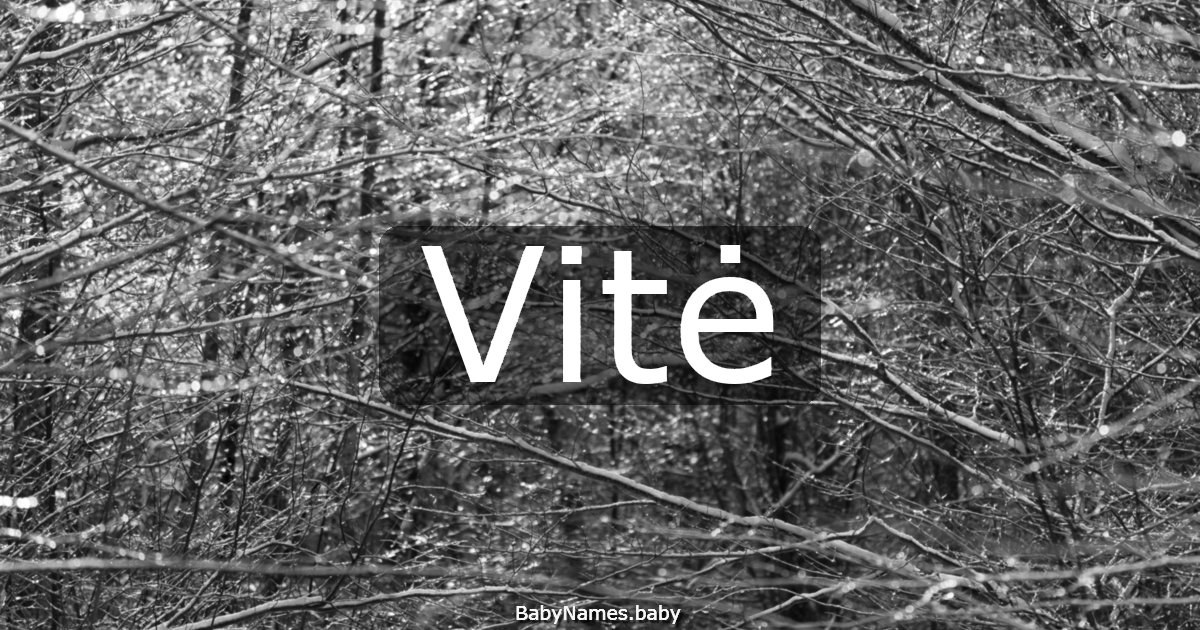 Vitė
