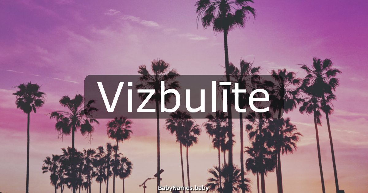 Vizbulīte