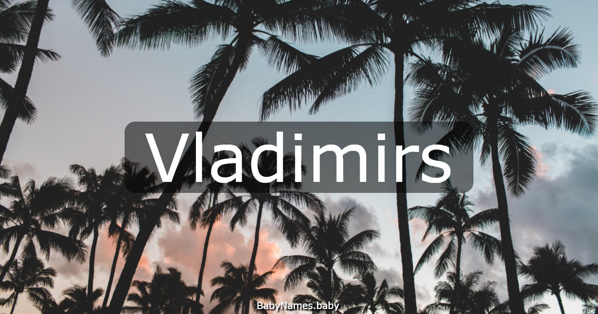 Vladimirs
