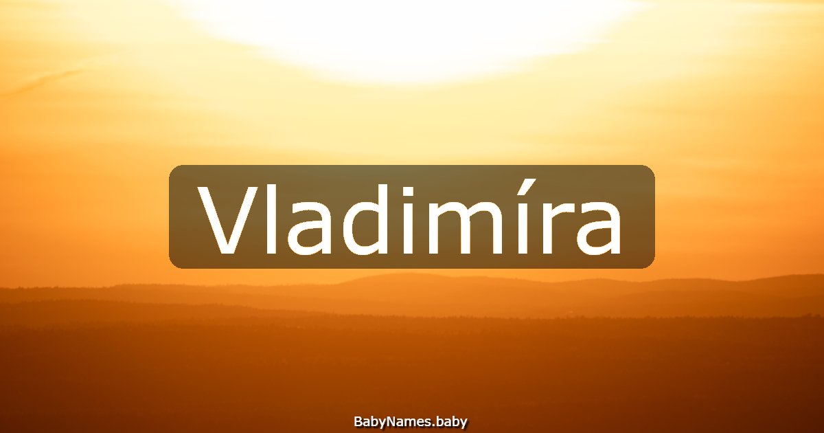 Vladimíra