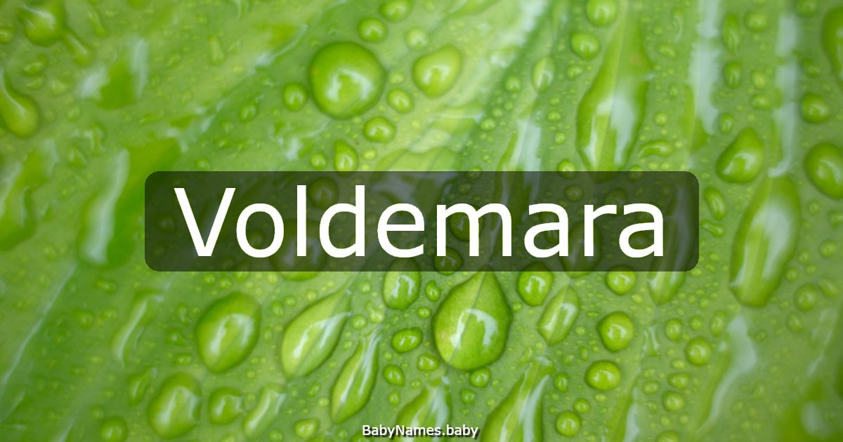 Voldemara
