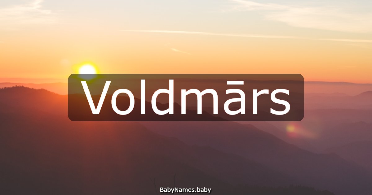 Voldmārs