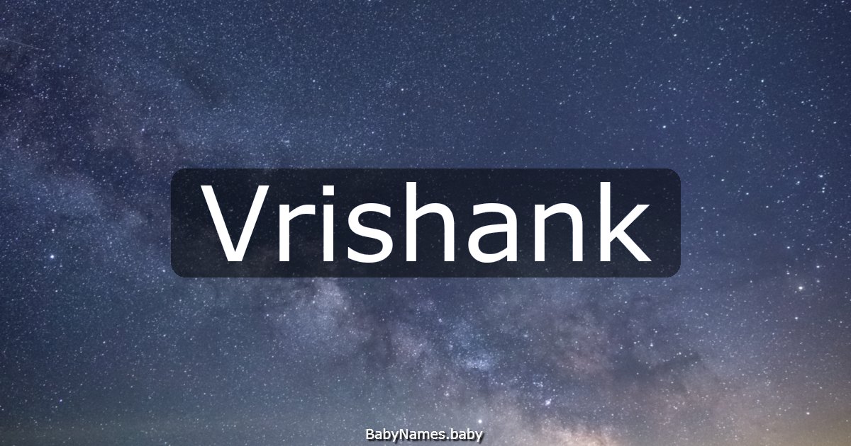 Vrishank