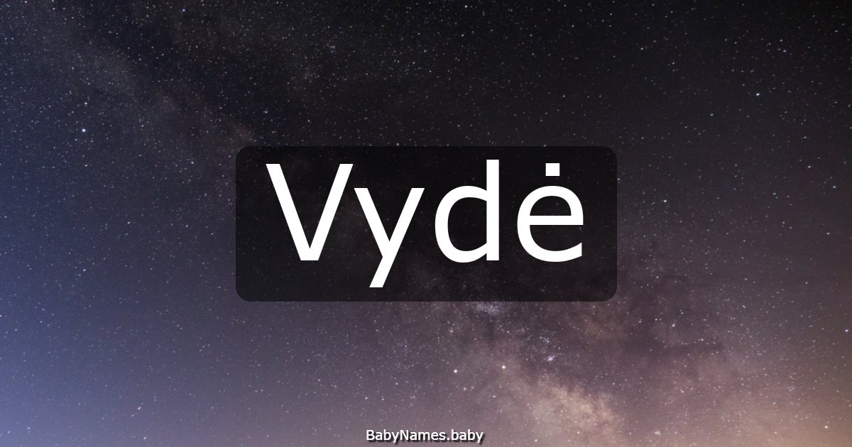 Vydė