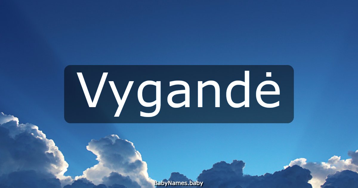 Vygandė