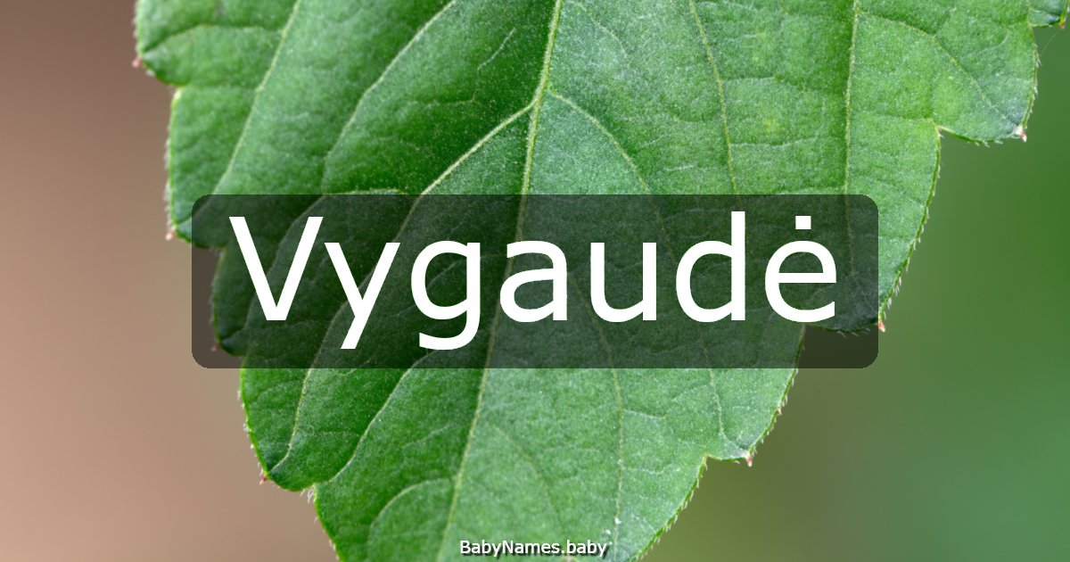 Vygaudė