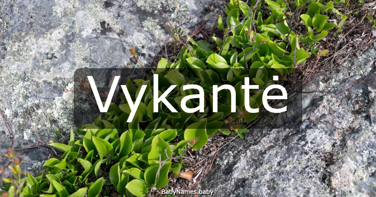 Vykantė