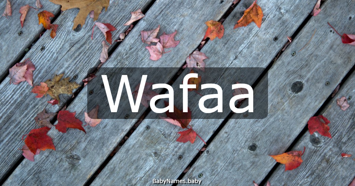Wafaa