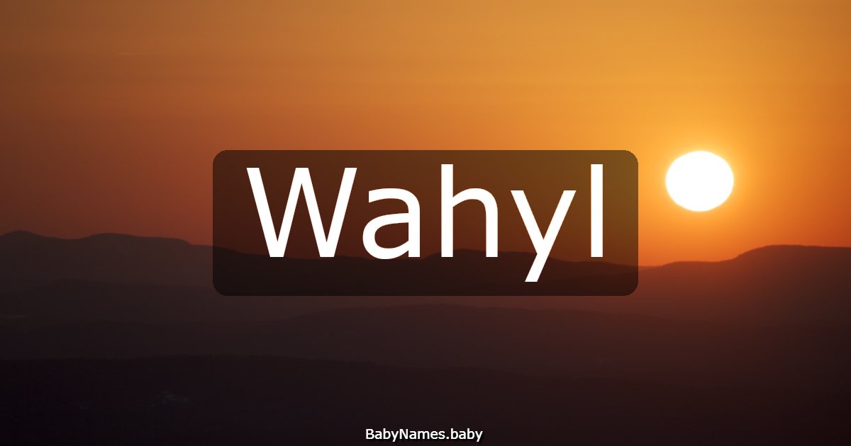 Wahyl