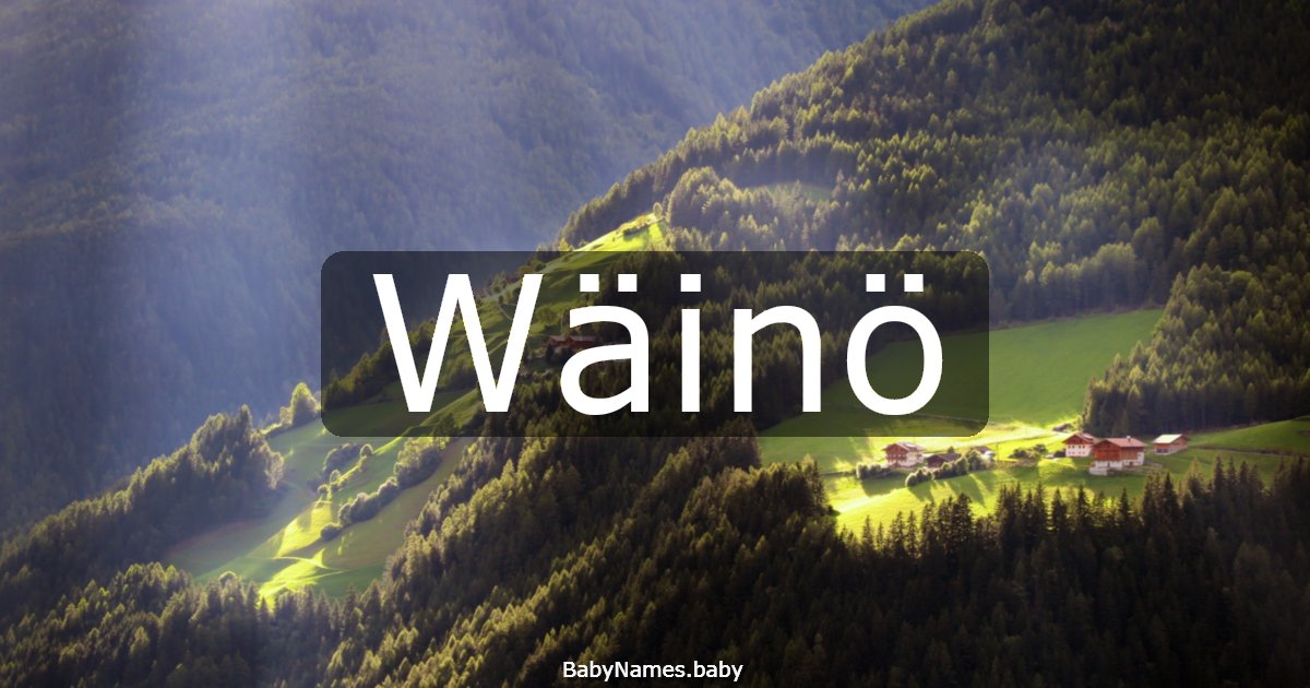 Wäinö