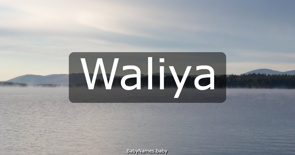 Waliya