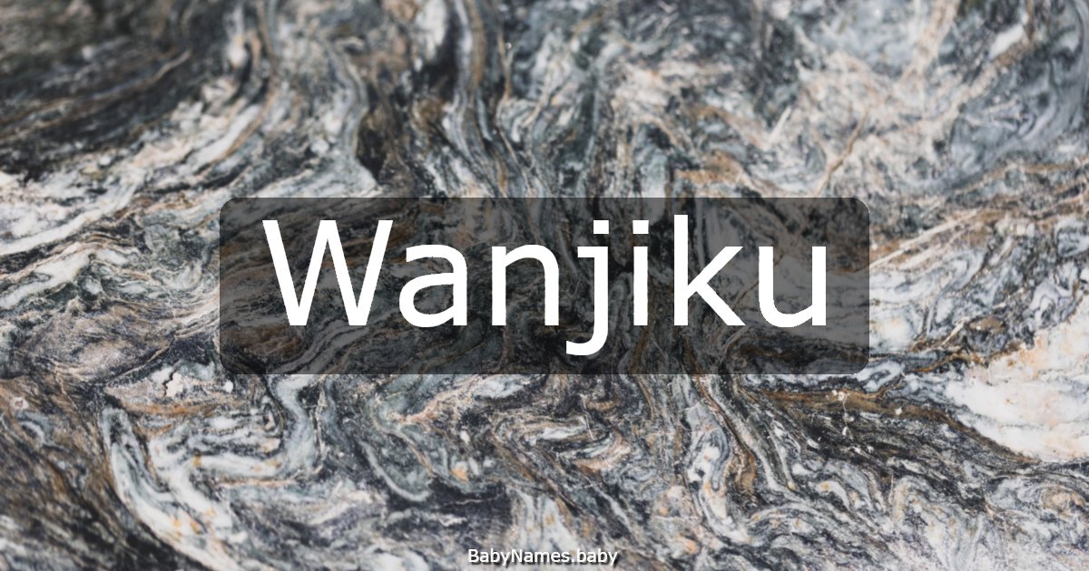 Wanjiku