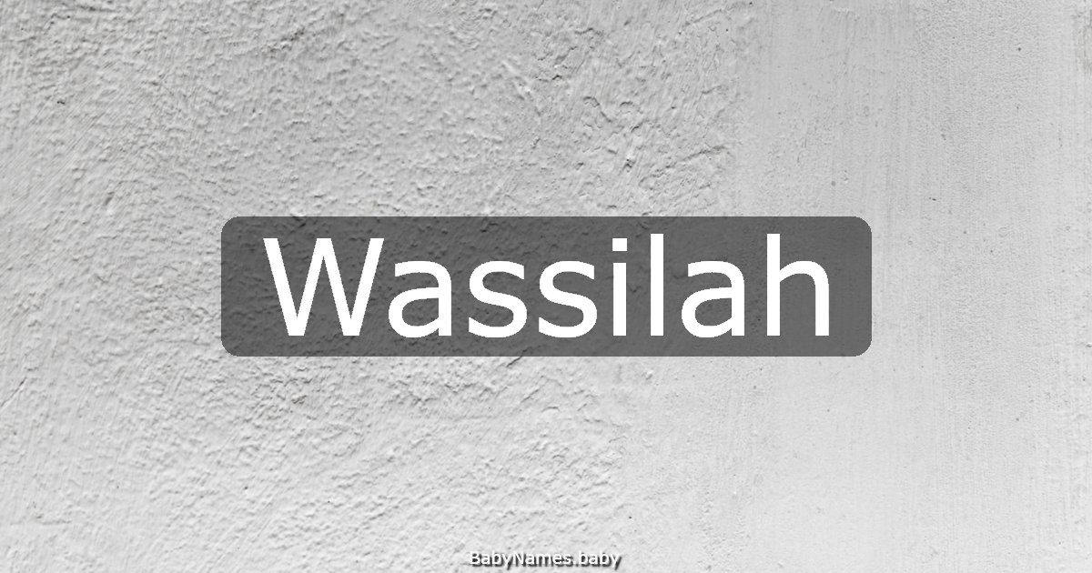 Wassilah