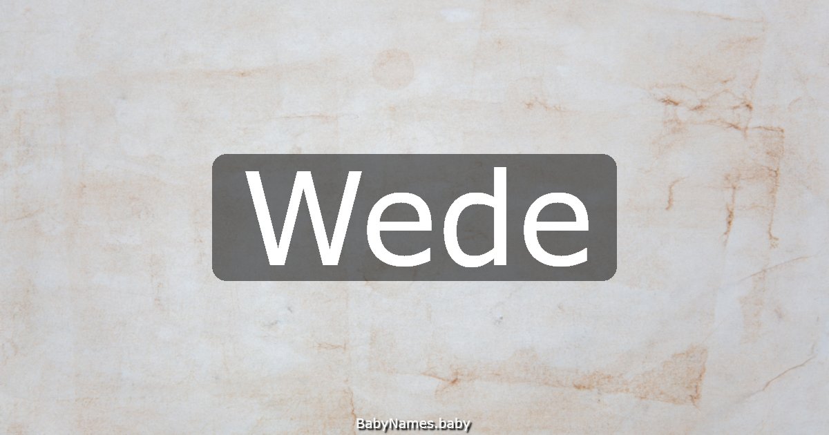 Wede