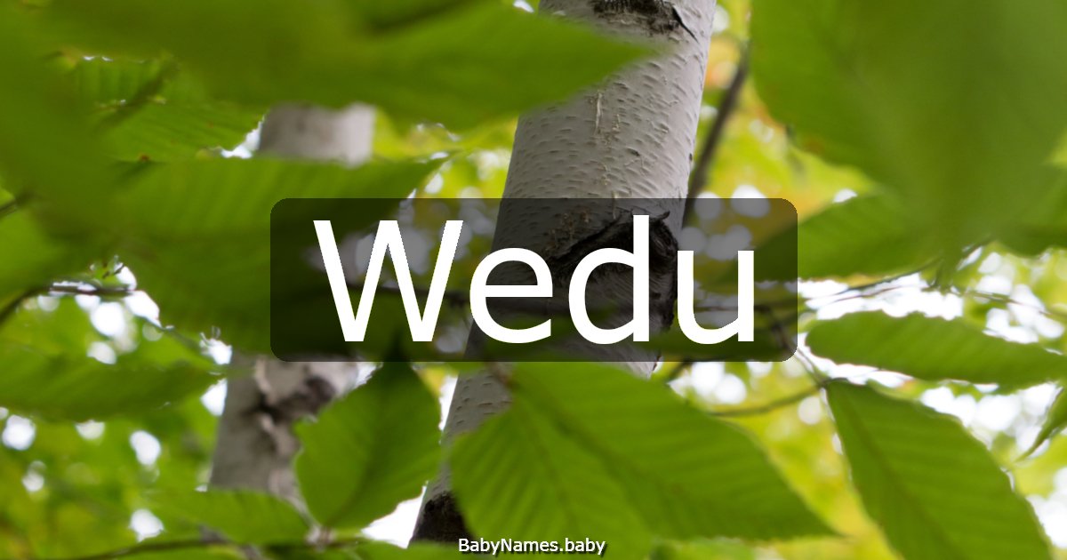 Wedu