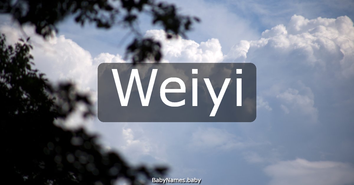 Weiyi