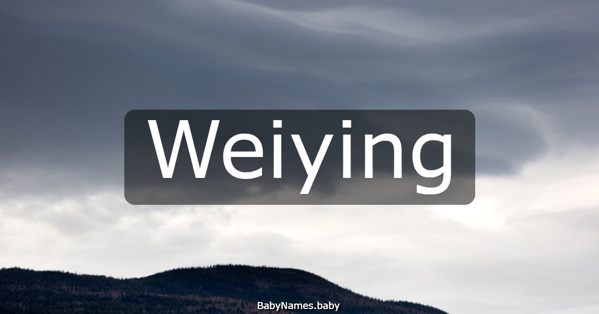 Weiying
