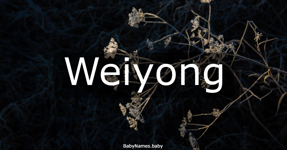 Weiyong