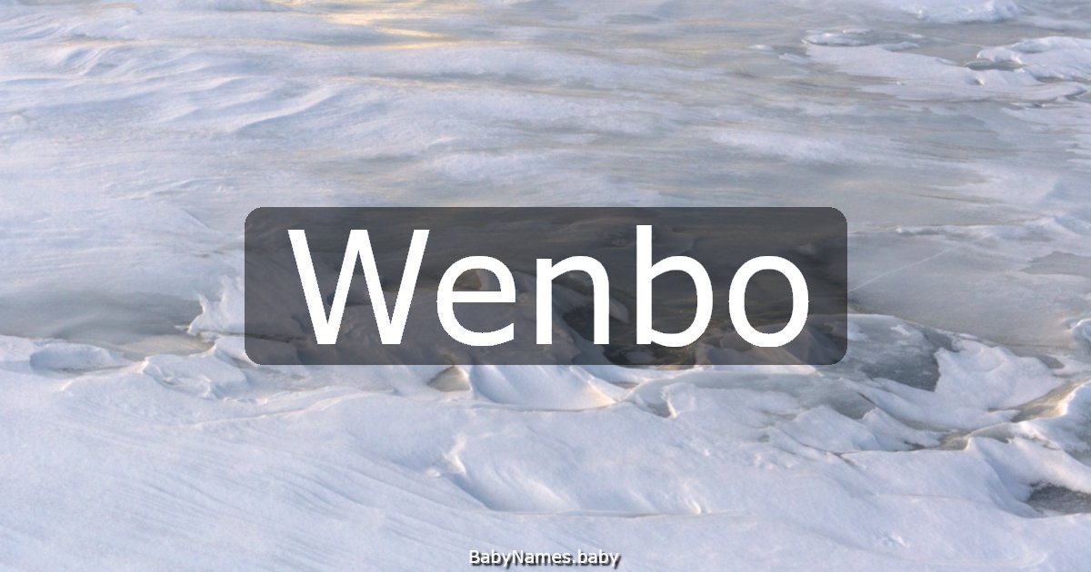 Wenbo