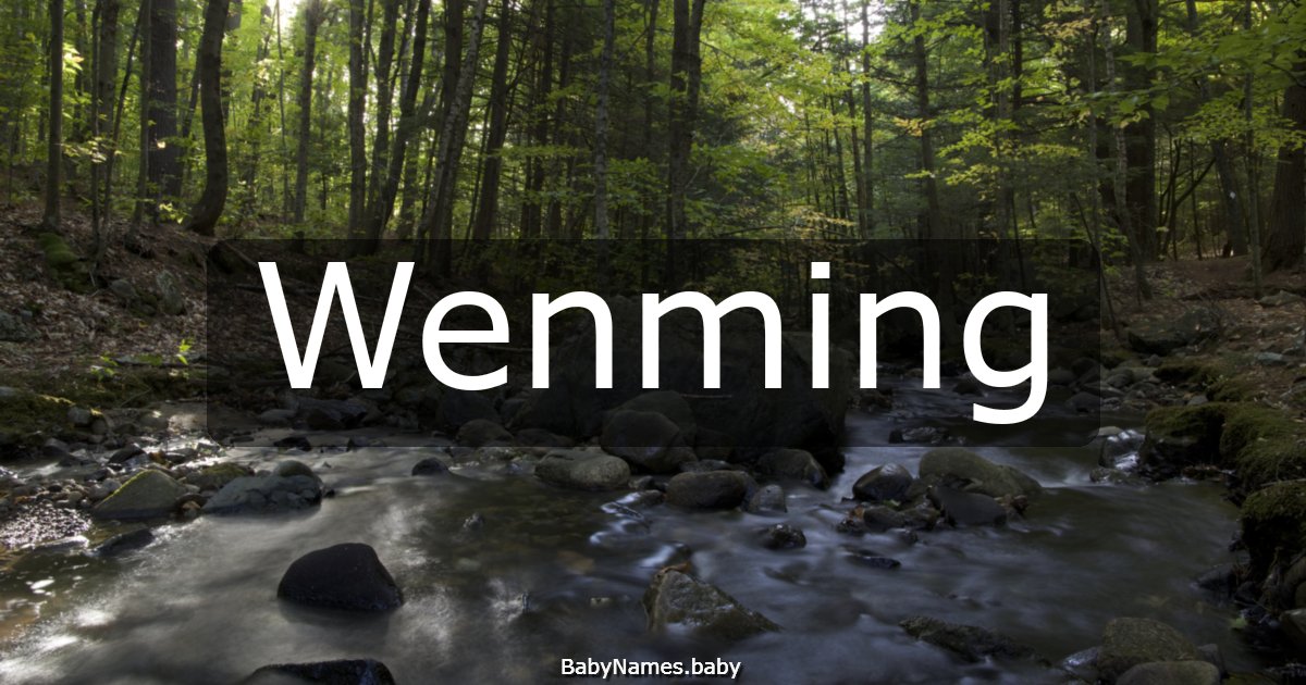 Wenming