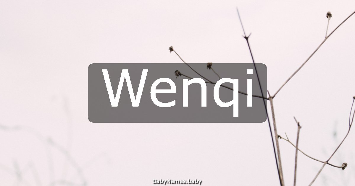 Wenqi
