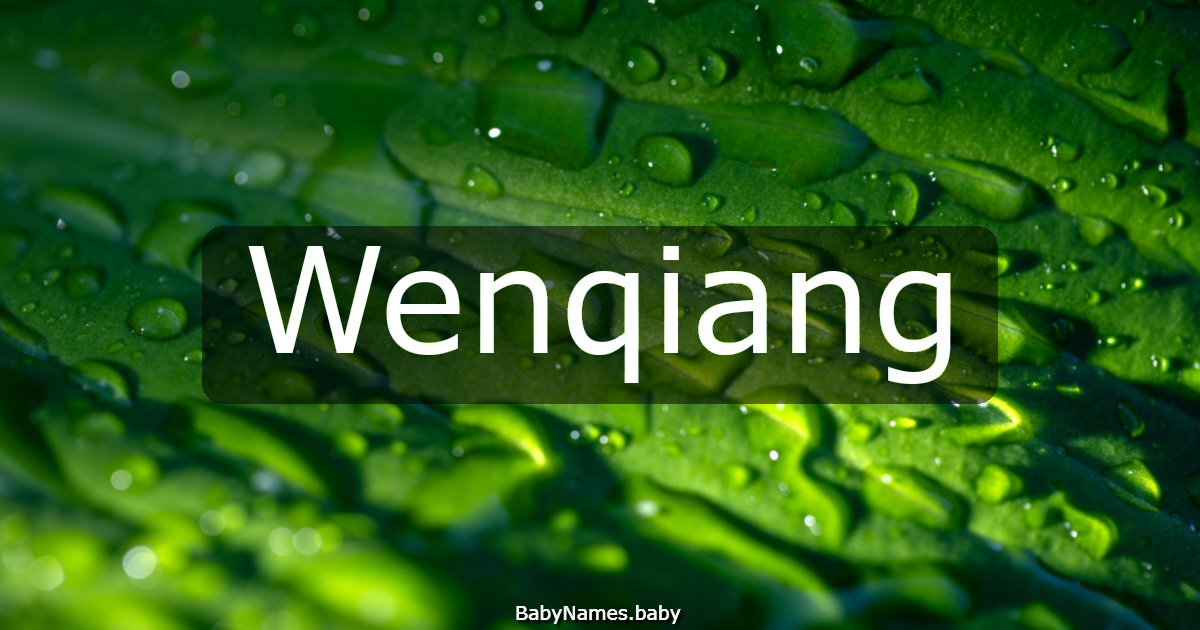 Wenqiang