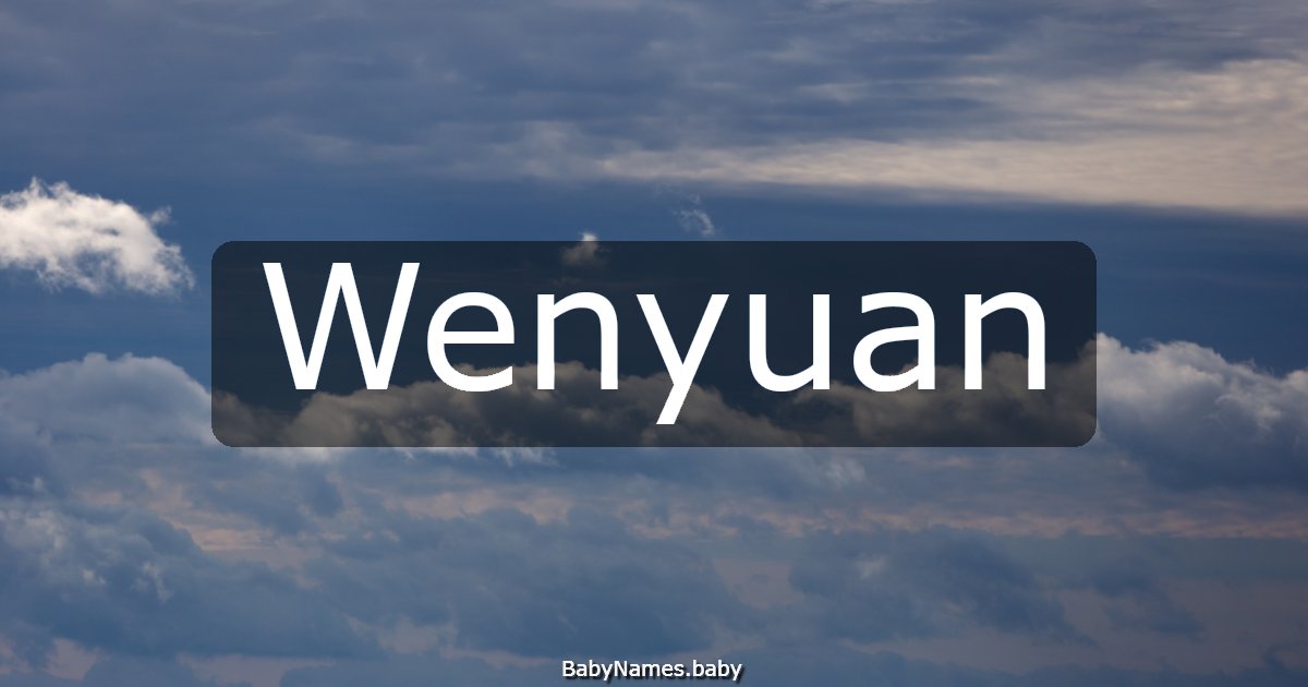 Wenyuan