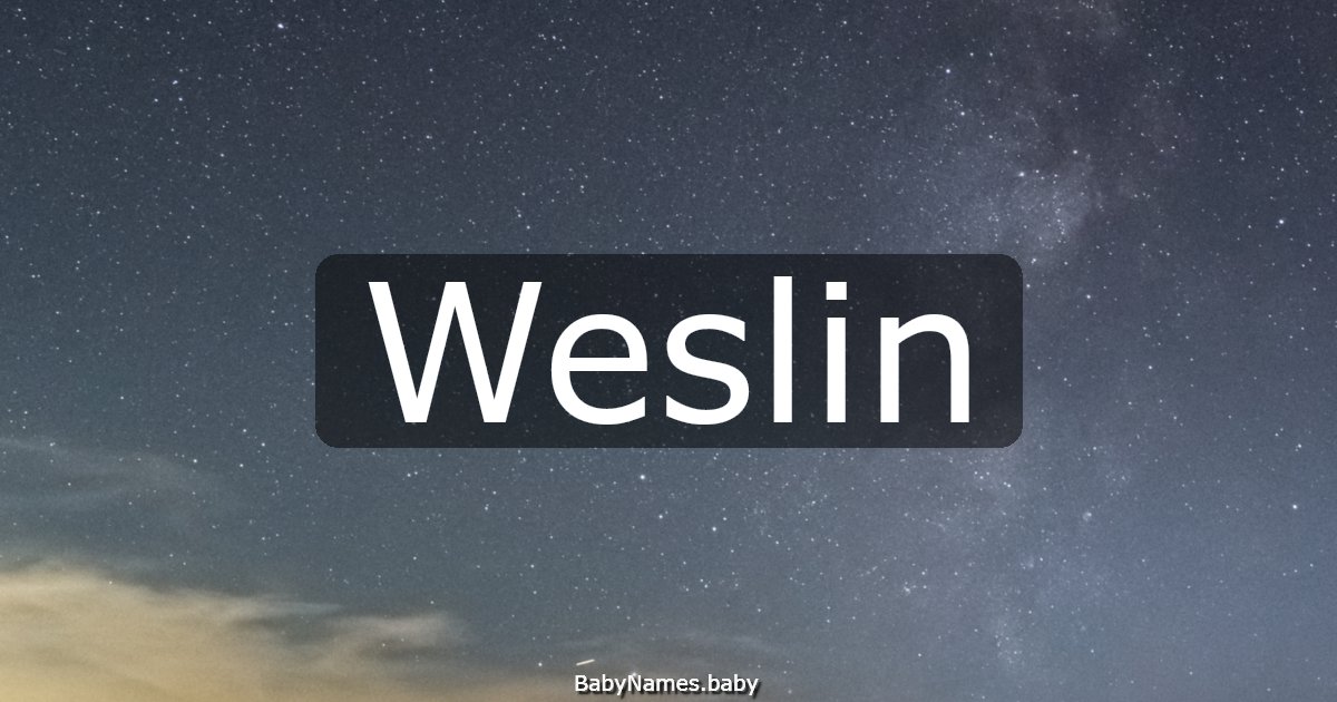 Weslin